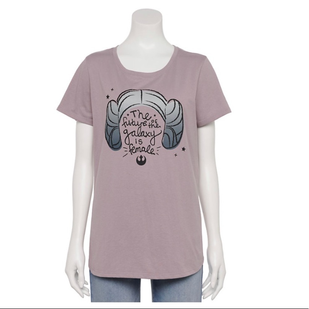 NEW Women's Star Wars Princess Leia The Future of the Galaxy is Female! T Shirt